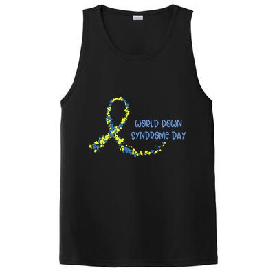 Ribbon World Down Syndrome Day PosiCharge Competitor Tank
