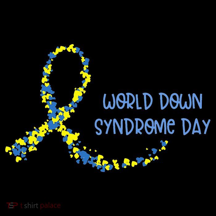 Ribbon World Down Syndrome Day Kids T-Shirt