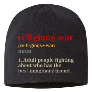 Religious War Definition Antireligious Activist Sustainable Beanie