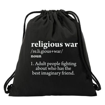 Religious War Definition Aldult People Fighting Funny Jesus Drawstring Bag