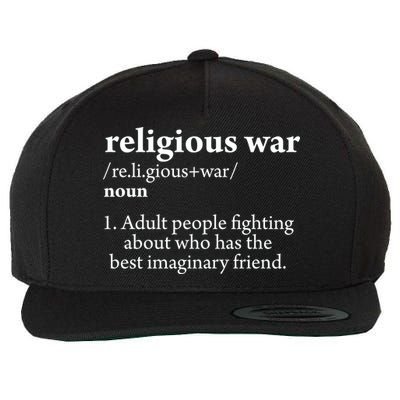 Religious War Definition Aldult People Fighting Funny Jesus Wool Snapback Cap