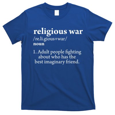Religious War Definition Aldult People Fighting Funny Jesus T-Shirt