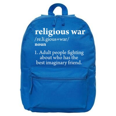 Religious War Definition Aldult People Fighting Funny Jesus 16 in Basic Backpack