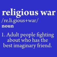 Religious War Definition Aldult People Fighting Funny Jesus 16 in Basic Backpack