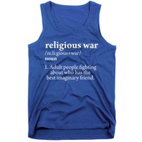 Religious War Definition Aldult People Fighting Funny Jesus Tank Top