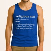 Religious War Definition Aldult People Fighting Funny Jesus Tank Top