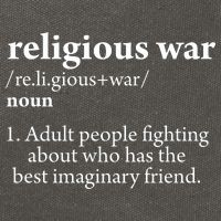 Religious War Definition Aldult People Fighting Funny Jesus Cotton Canvas Backpack