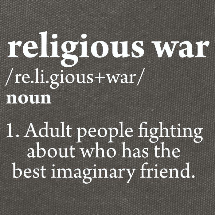 Religious War Definition Aldult People Fighting Funny Jesus Cotton Canvas Backpack