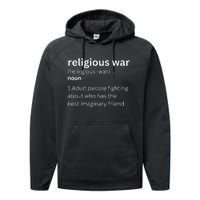 Religious War Definition Aldult People Fighting Funny Jesus Performance Fleece Hoodie