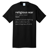 Religious War Definition Aldult People Fighting Funny Jesus Tall T-Shirt