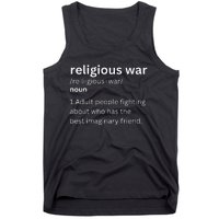 Religious War Definition Aldult People Fighting Funny Jesus Tank Top