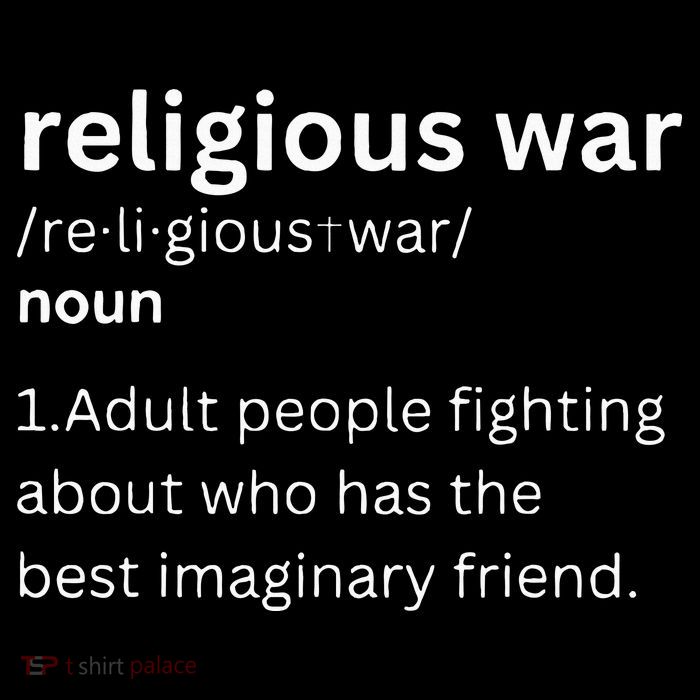 Religious War Definition Aldult People Fighting Funny Jesus Kids T-Shirt