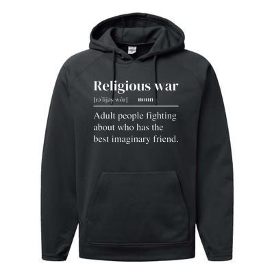 Religious War Definition Funny Offensive Antireligious Activist Performance Fleece Hoodie