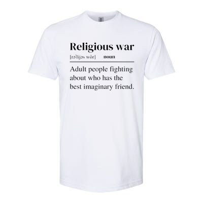 Religious War Definition Funny Offensive Antireligious Activist Softstyle CVC T-Shirt