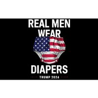 Real Wear Diapers Trump 2024 Funny Wear Diapers Bumper Sticker