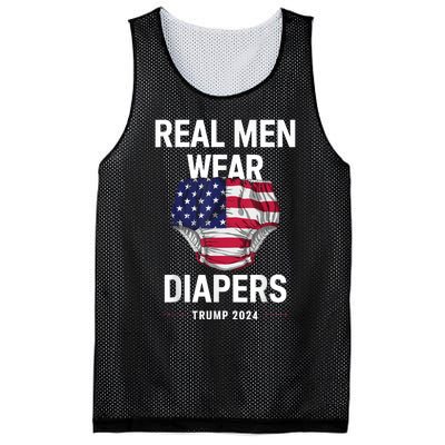 Real Wear Diapers Trump 2024 Funny Wear Diapers Mesh Reversible Basketball Jersey Tank