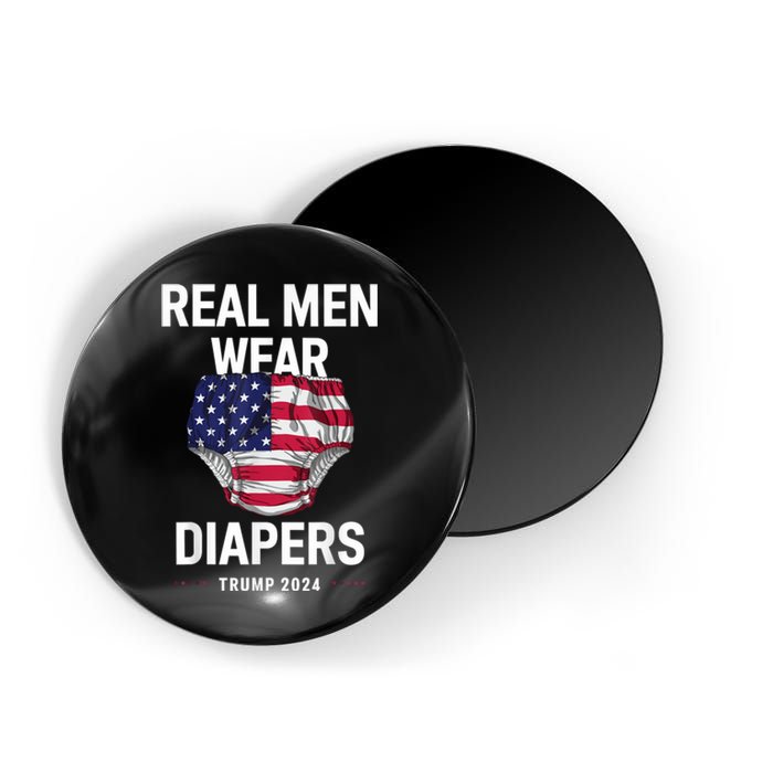 Real Wear Diapers Trump 2024 Funny Wear Diapers Magnet