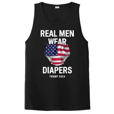 Real Wear Diapers Trump 2024 Funny Wear Diapers PosiCharge Competitor Tank