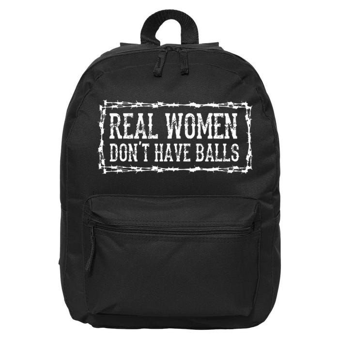 Real Women Dont Have Balls 16 in Basic Backpack