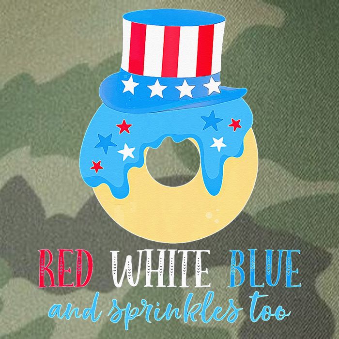 Red White & Donut 4th Of July Independence Day American Flag Legacy Tie Dye Trucker Hat