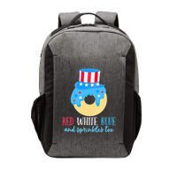 Red White & Donut 4th Of July Independence Day American Flag Vector Backpack