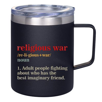 Religious War Definition Antireligious Activist 12oz Stainless Steel Coffee Mug