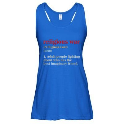 Religious War Definition Antireligious Activist Ladies Essential Flowy Tank