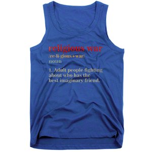 Religious War Definition Antireligious Activist Tank Top