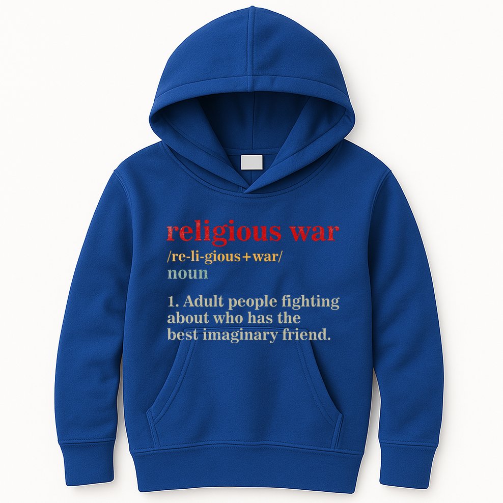 Religious War Definition Antireligious Activist Kids Hoodie