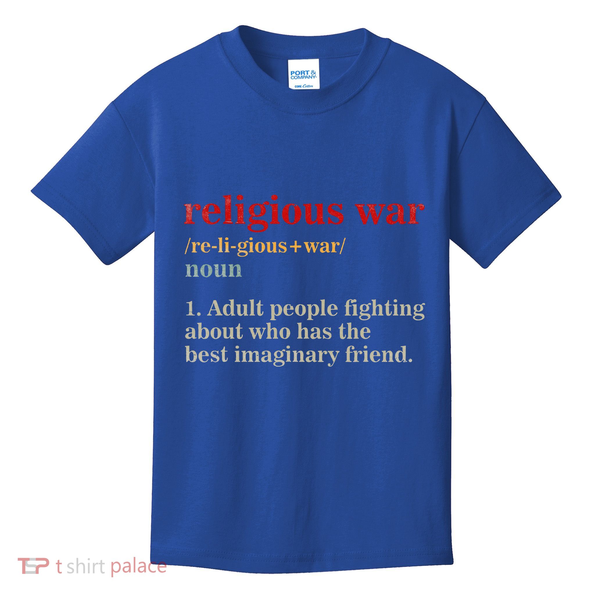 Religious War Definition Antireligious Activist Kids T-Shirt