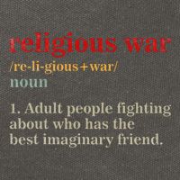 Religious War Definition Antireligious Activist Cotton Canvas Backpack