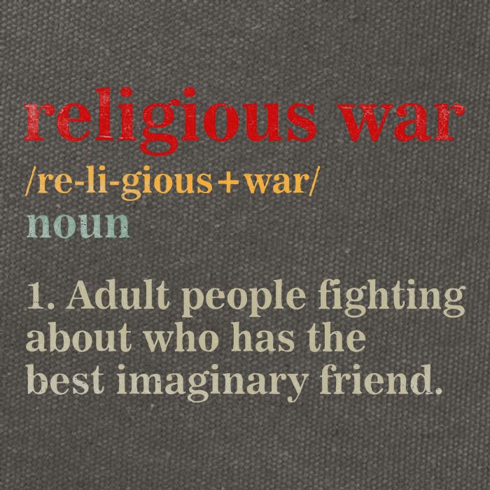 Religious War Definition Antireligious Activist Cotton Canvas Backpack
