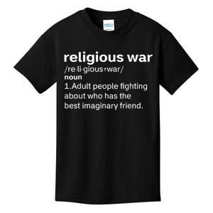 Religious War Definition Aldult People Fighting Funny Jesus Kids T-Shirt