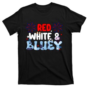 Red White & Dog 4th Of July America Patriotic T-Shirt