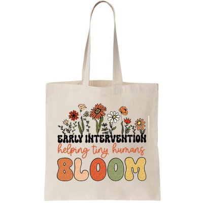 Retro Wildflower Early Intervention Helping Tiny Human Bloom Bag