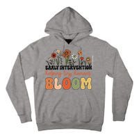 Retro Wildflower Early Intervention Helping Tiny Human Bloom Tall Hoodie