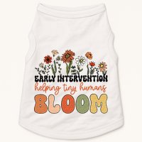 Retro Wildflower Early Intervention Helping Tiny Human Bloom Doggie Tank