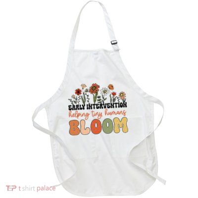 Retro Wildflower Early Intervention Helping Tiny Human Bloom Apron