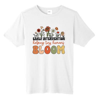 Retro Wildflower Early Intervention Helping Tiny Human Bloom Tall Fusion ChromaSoft Performance T-Shirt