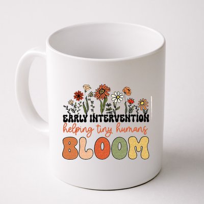 Retro Wildflower Early Intervention Helping Tiny Human Bloom Mug