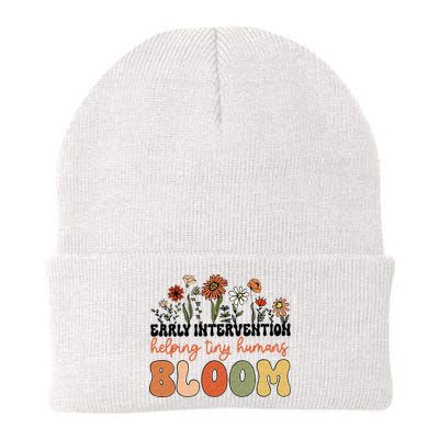 Retro Wildflower Early Intervention Helping Tiny Human Bloom Beanie