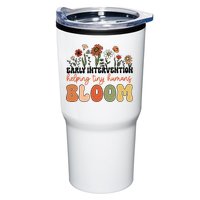 Retro Wildflower Early Intervention Helping Tiny Human Bloom Tumbler