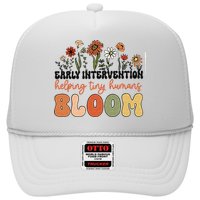 Retro Wildflower Early Intervention Helping Tiny Human Bloom Hat