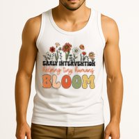 Retro Wildflower Early Intervention Helping Tiny Human Bloom Tank Top