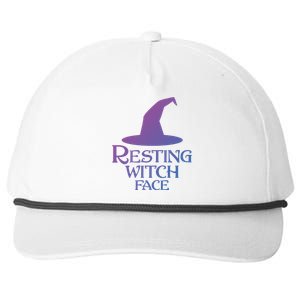 Resting Witch Face Silly Halloween Gift Snapback Five-Panel Rope Hat