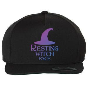 Resting Witch Face Silly Halloween Gift Wool Snapback Cap