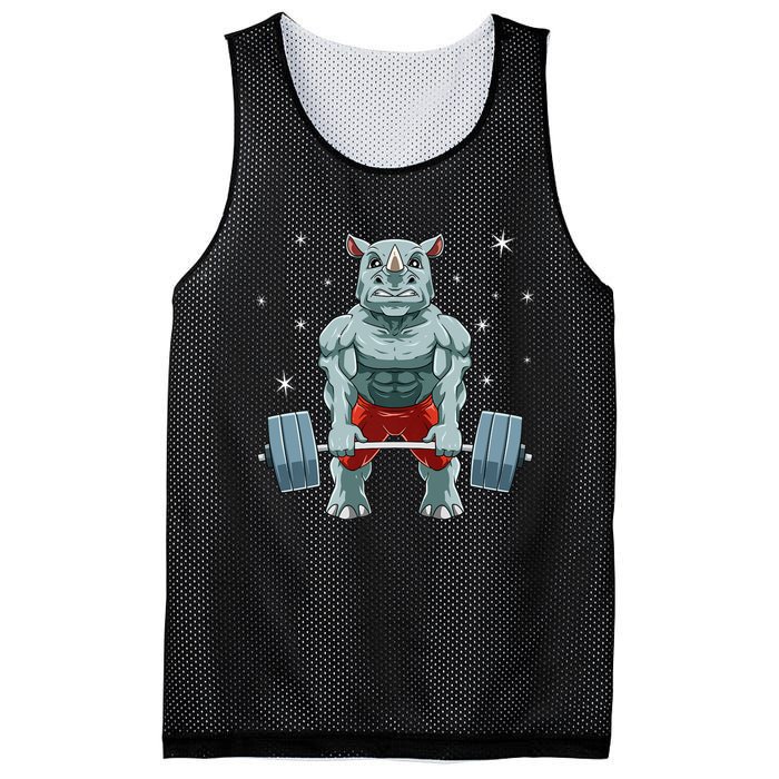 Rhino Weightlifting Fitness Gym For A Rhino Lover Premium Mesh Reversible Basketball Jersey Tank