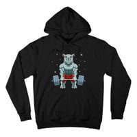 Rhino Weightlifting Fitness Gym For A Rhino Lover Premium Tall Hoodie