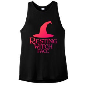 Resting Witch Face Silly Halloween Gift Ladies PosiCharge Tri-Blend Wicking Tank