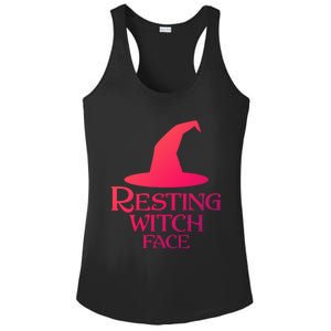 Resting Witch Face Silly Halloween Gift Ladies PosiCharge Competitor Racerback Tank